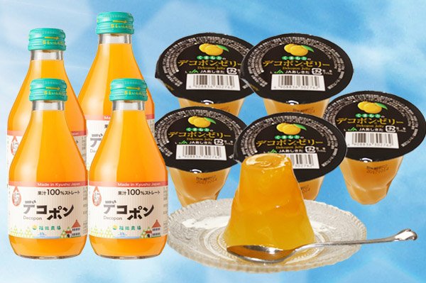 画像1: ★感謝価格★　デコポンゼリー＆ジュースセット (1)