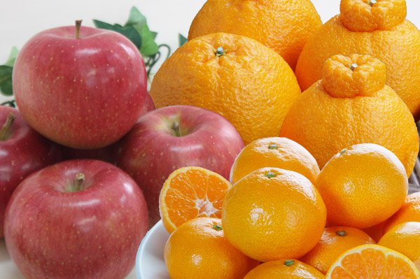 画像1: 【12月中旬から】不知火＆りんご＆みかん (1)