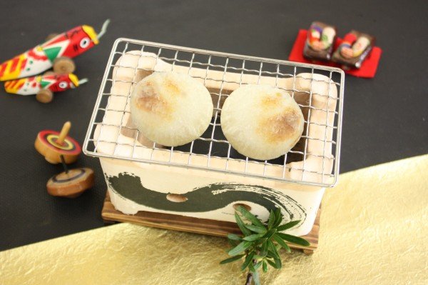 画像1: 【お届け日：12/29-12/31】つきたて丸餅　１ｋｇ (1)